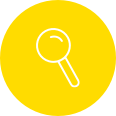 magnifying yellow icon