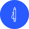 pen darkblue icon