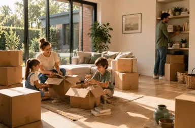 déménagement en famille