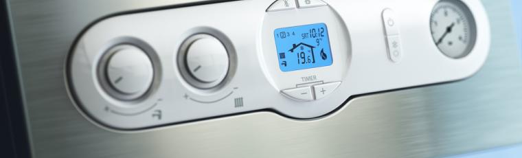 Thermostat de chaudière indiquant la température 