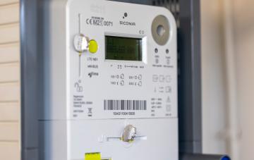 compteur intelligent sur un mur