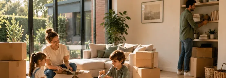 déménagement en famille
