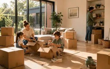 déménagement en famille