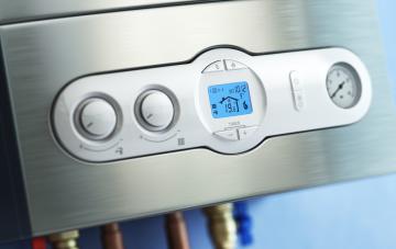 Thermostat de chaudière indiquant la température 