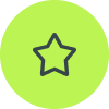 icon star green 100px