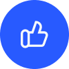 icon thumbsup darkblue 100px