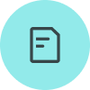 icon documents turquoise 100px