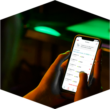 Checking energy consumption on mobile phone