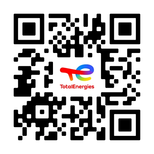 QR code téléchargement app Totalenergies Apple Store and Google Play Store