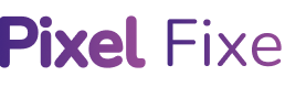 Logo Pixel fixe mauve