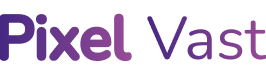 Pixel vast logo mauve