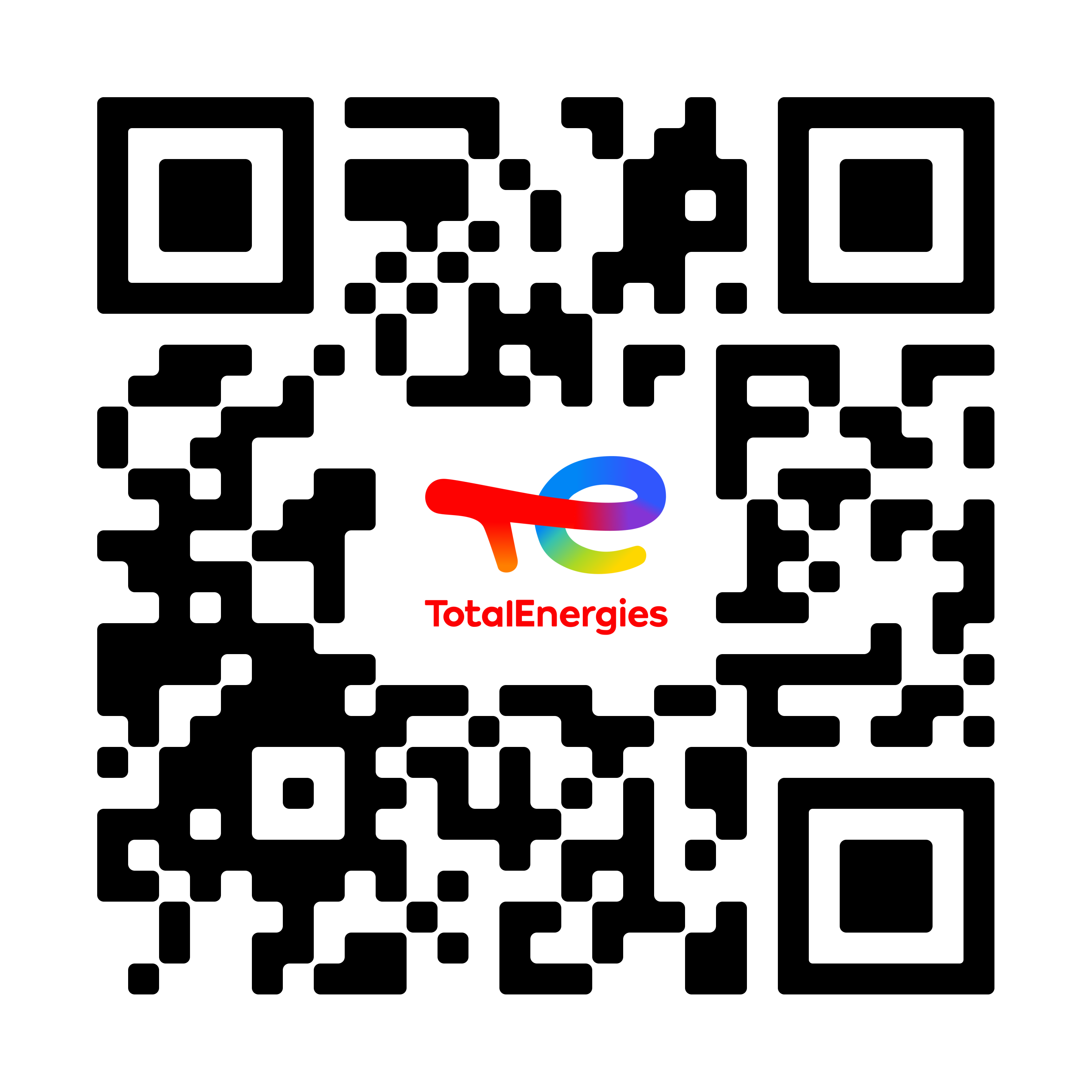 QR code de téléchargement d' l'app TotalEnergies