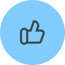 icon thumbsup lightblue 130px