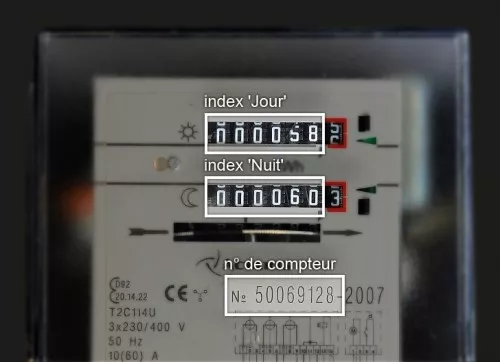 Compteur électrique bi-horaire