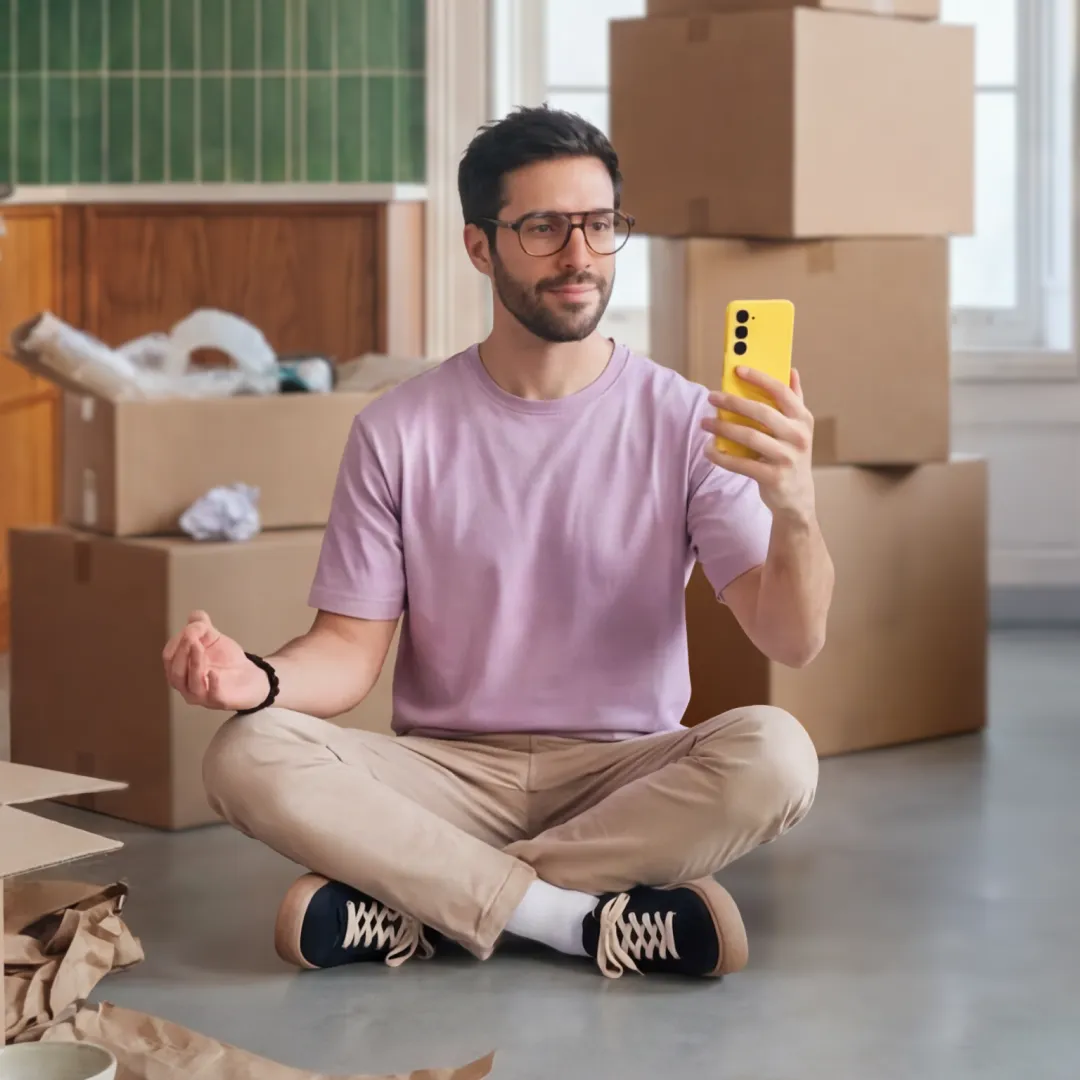 déménagement zen homme
