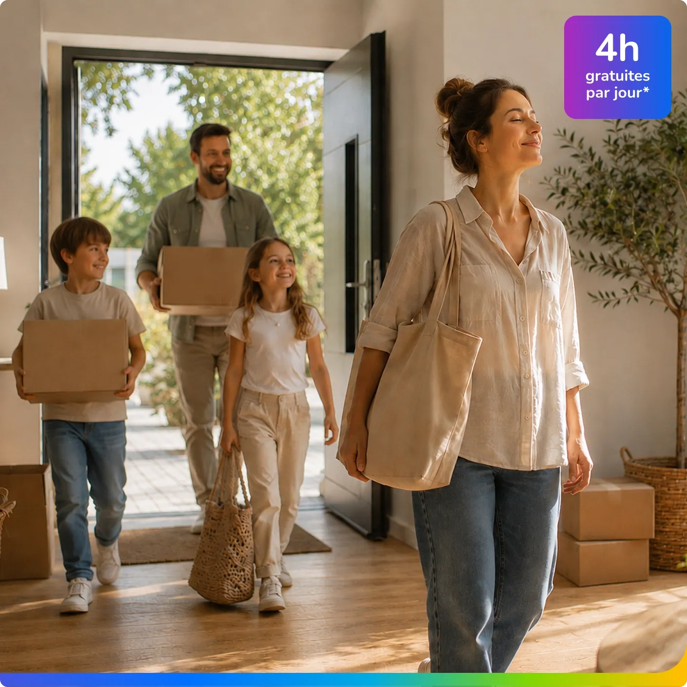 Déménagement zen en famille